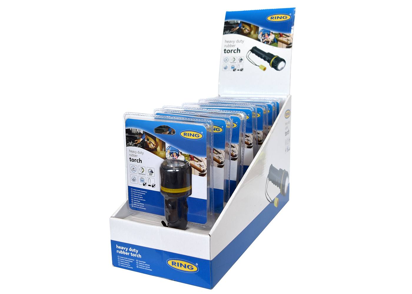 RT5148 Heavy Duty Rubber LED Torch CDU